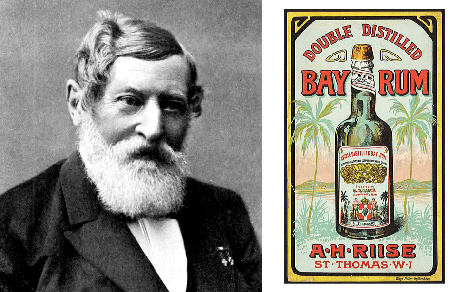 AH Riise Bay Rum and himself